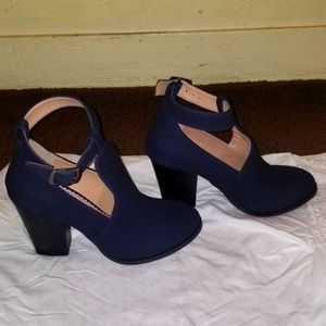 Navy Blue Heels by Restricted- Size 5.5